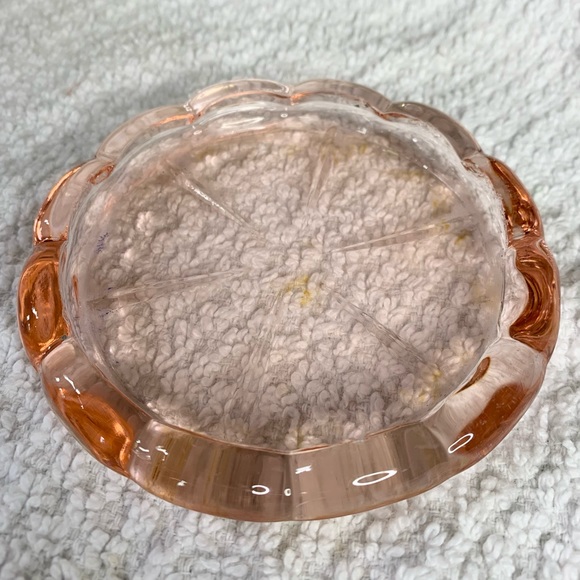 Pink Depression Glass Coaster - Picture 5 of 5